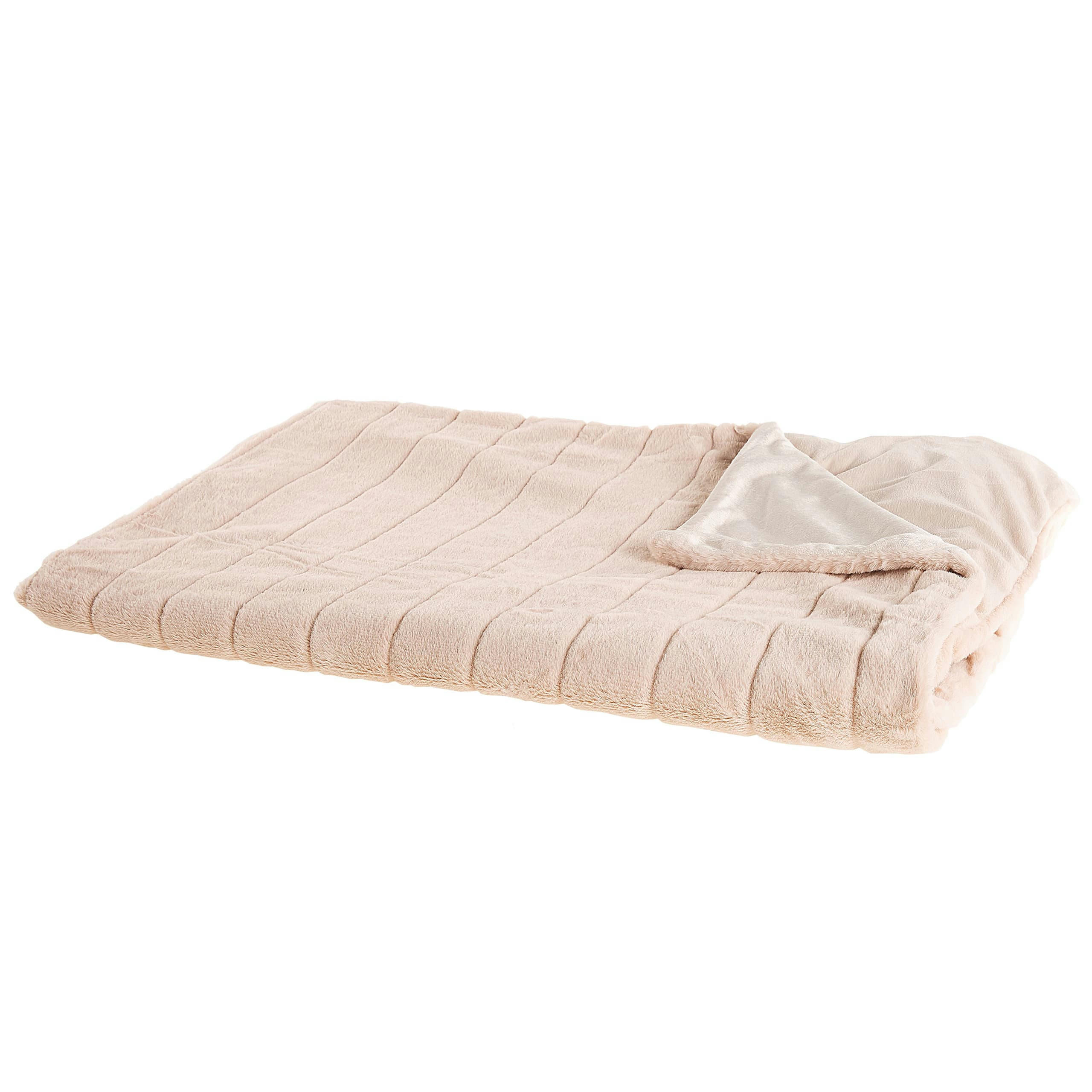 SMAHRA - Couverture en polyester rose 220x180cm