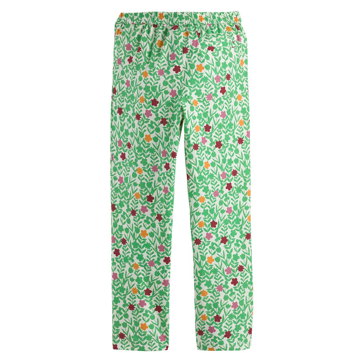 Pantalon droit imprimé floral