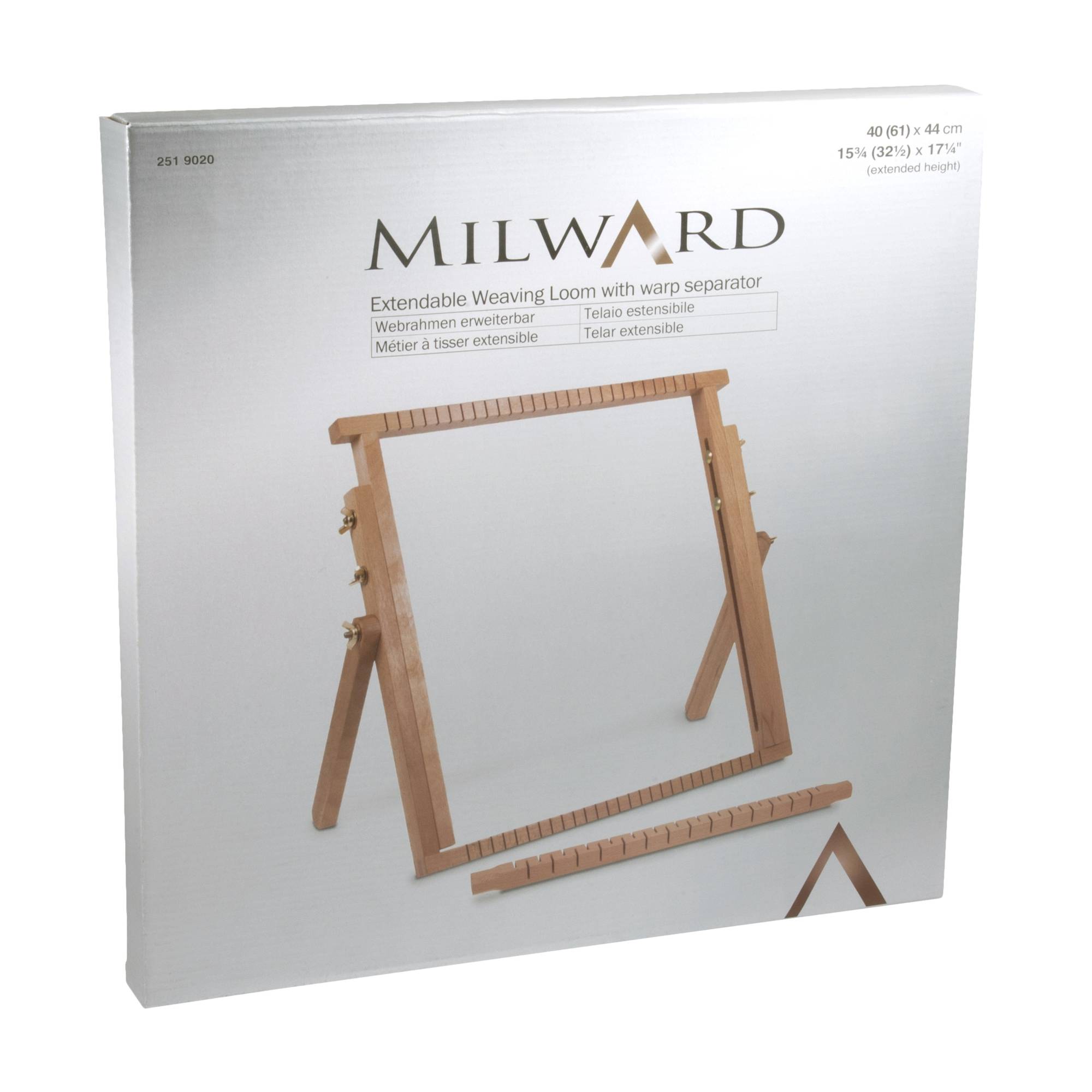 Milward Extendable Weaving Loom with Warp Separator 40cm x 44cm