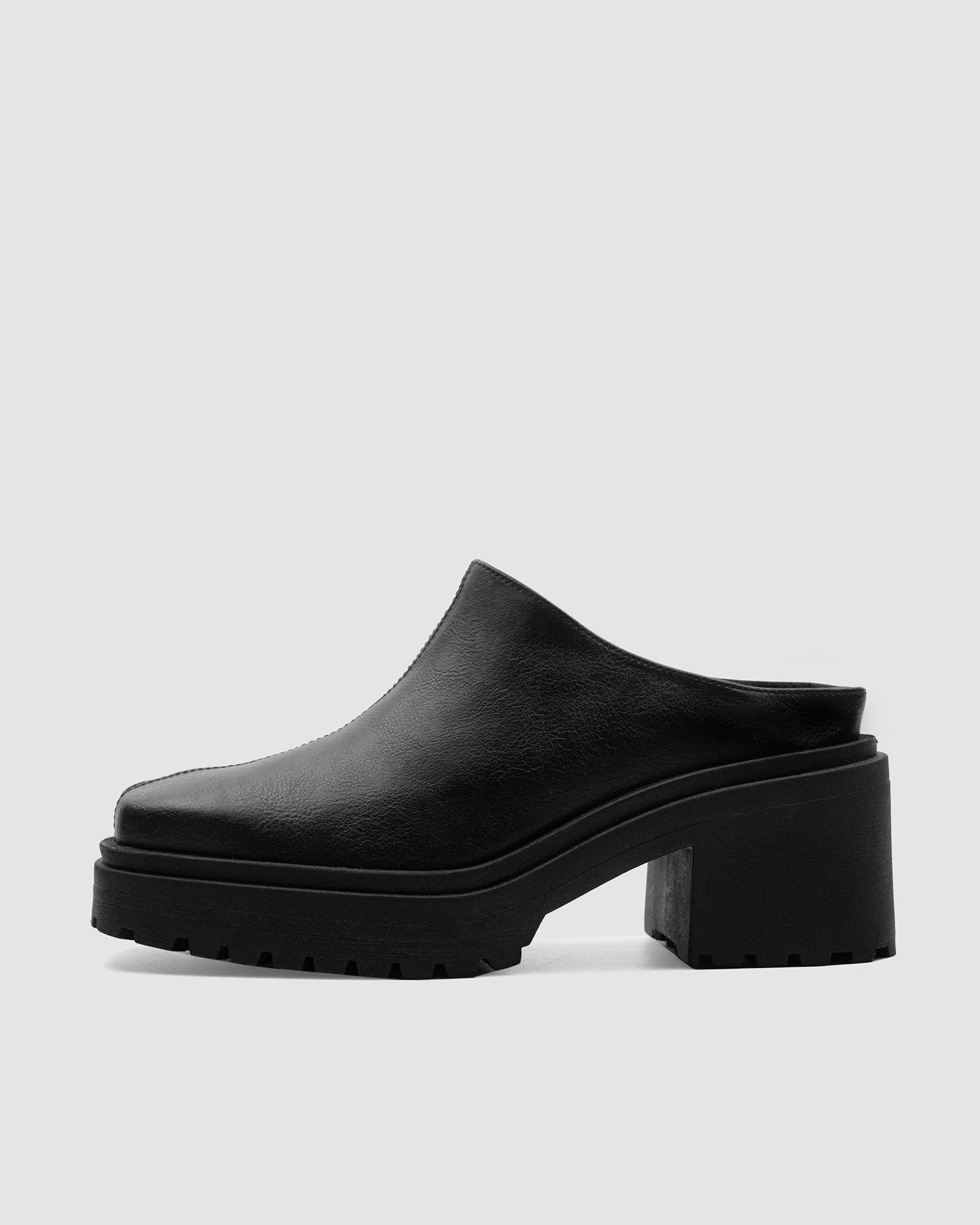 BOHEMA - Squared Mule Buty, ze skóry roślinnej, polska rodzinna marka - outlet