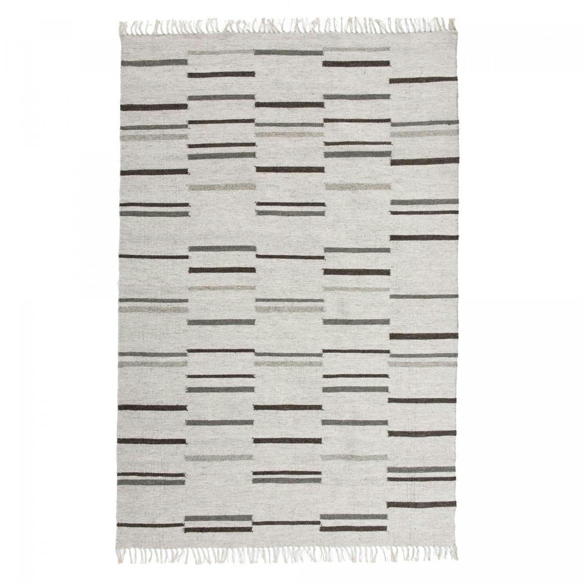 FOPTAN - Tapis kilim gris 120x170