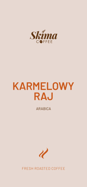 Kawa ziarnista 1kg Karmelowy Raj 100% Arabica Świeża do ekspresu