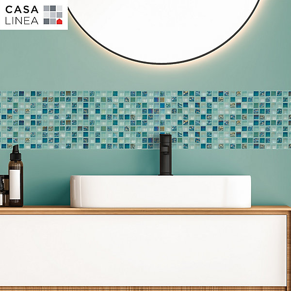 MOSAIQUE LES ANTIQUES NACRE VERT 1 PLAQUE 30 x 30 CM CASA LINEA