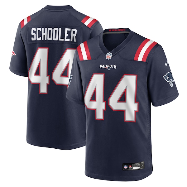 Brenden Schooler New England Patriots Nike Team Game Jersey -  Navy