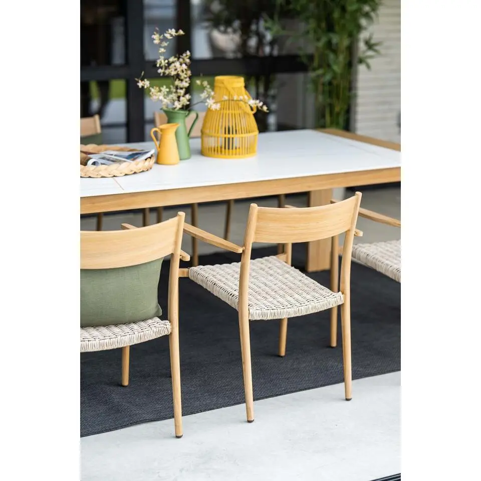 Garden Impressions Lily tuinstoel light teak - 2 stuks