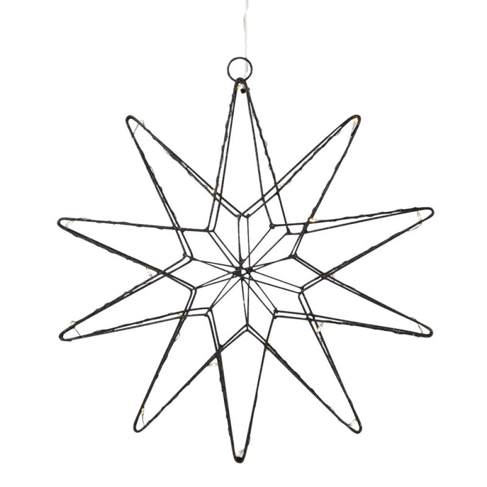 ADVENTSSTJERNE MARKSLÖJD GLEAM Ø31CM SVART