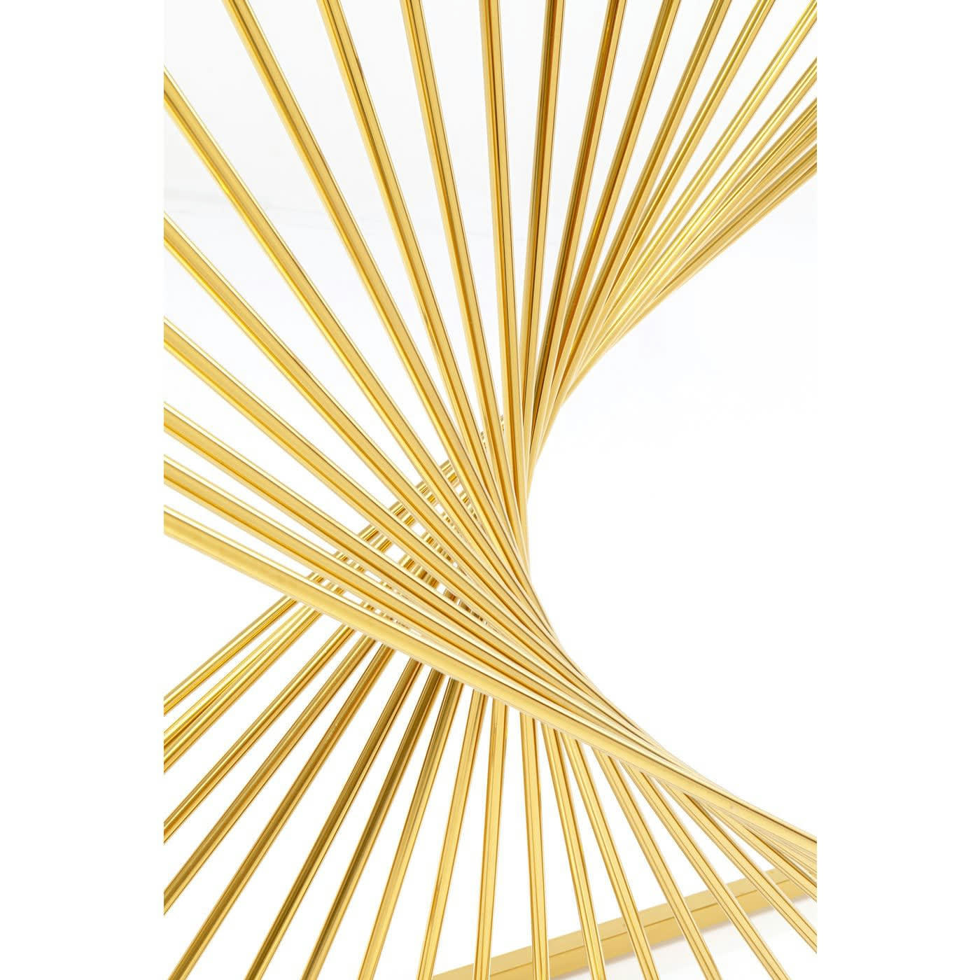 LASER - Console en verre et acier doré