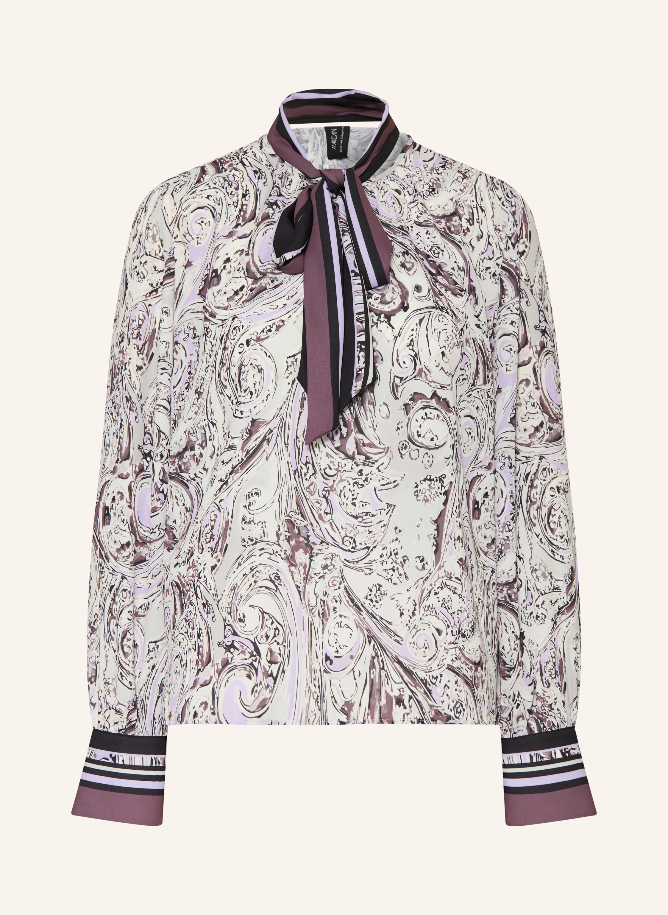 MARC CAIN Bluse mit abnehmbarer Schluppe