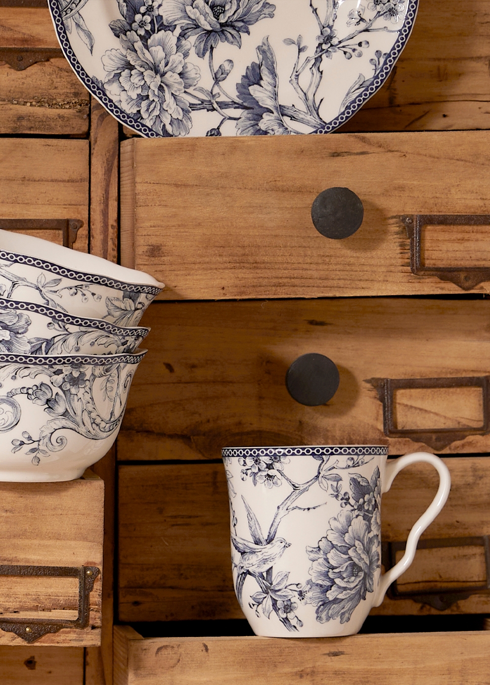 MUG EN GRÈS ADELAÏDE MARINE