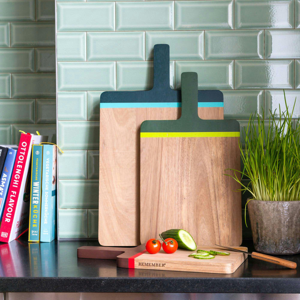 - Planche à découper remember m bois naturel