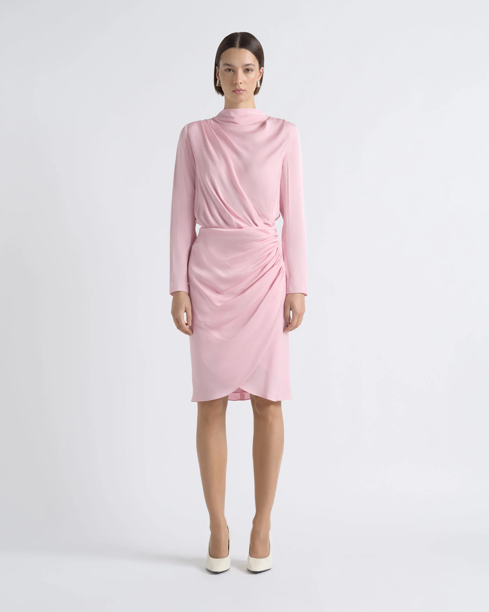 Drape Midi Dress