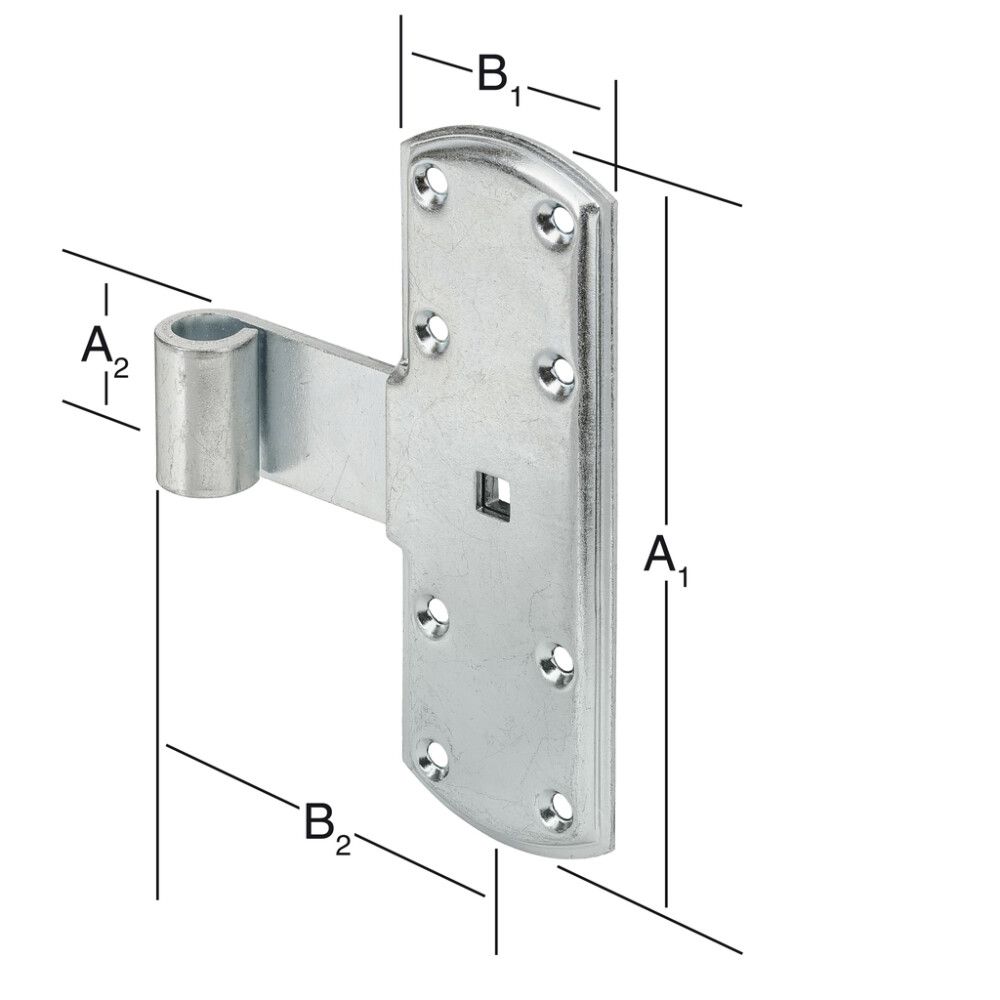 HENGSEL VORMANN 160X50MM GALVANISERT