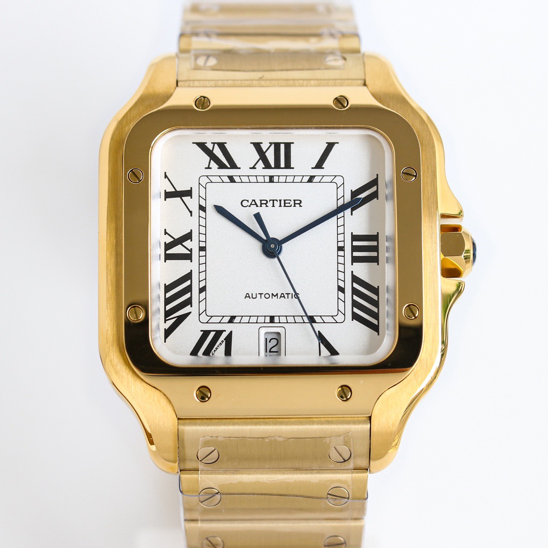 Cartier Santos de Cartier Large Model 18K Yellow Gold Watch -15