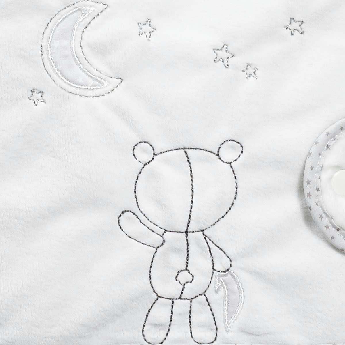 CELESTE - Protège carnet de santé en coton blanc