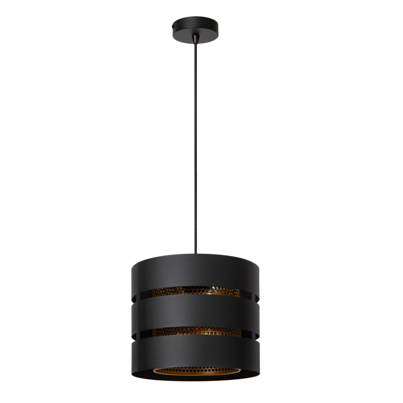 Suspension Rosas noire et or Ø 26 cm E27 40 W LUCIDE