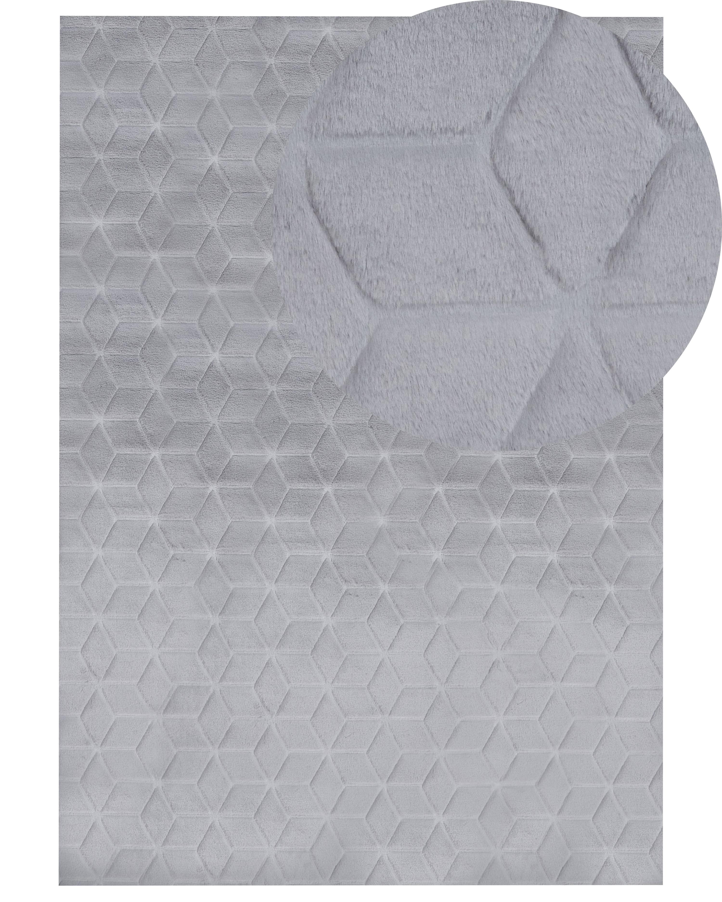 Faux Fur Rug THATTA Grey 160 x 230 cm