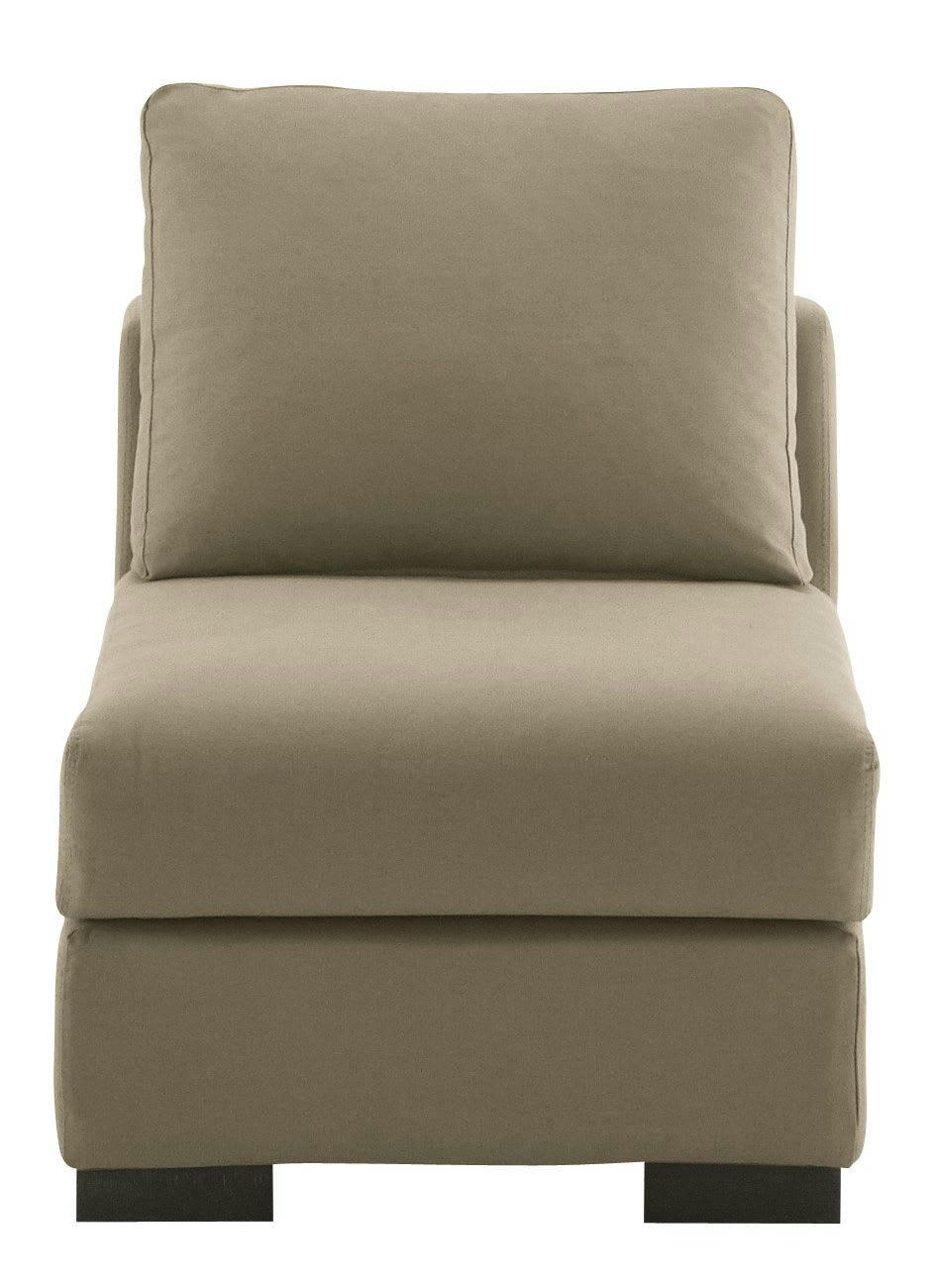 Terence - Chauffeuse pour canapé modulable en toile taupe