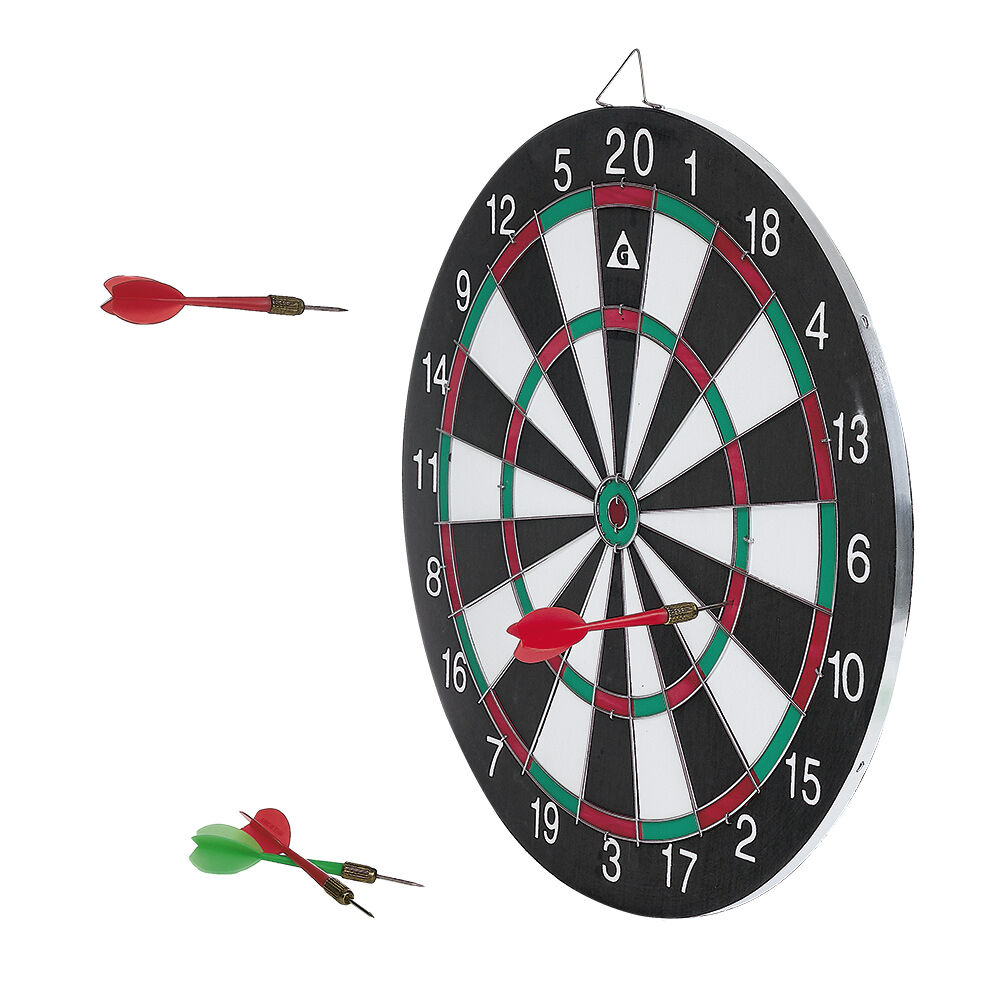 Jeu de fléchettes réversible Ø38cm 7 pièces