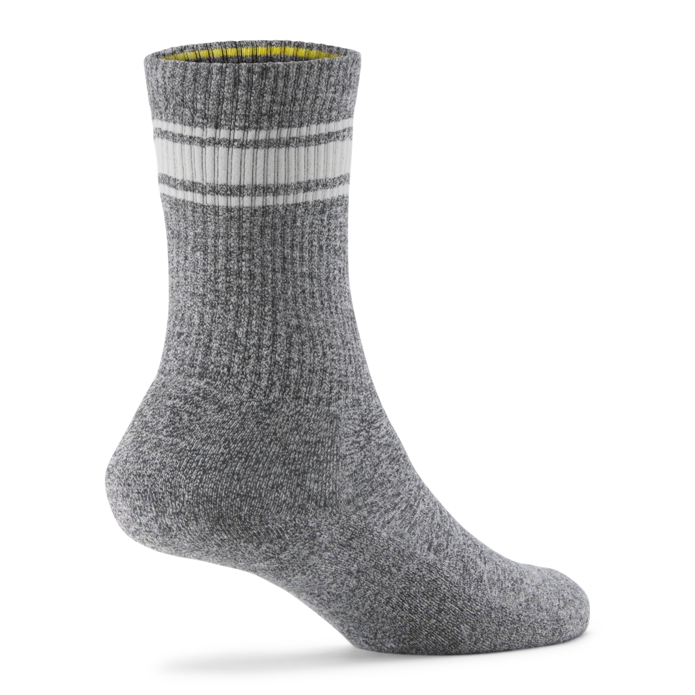 Anytime Crew Sock - Natural Grey Heather/Light Grey