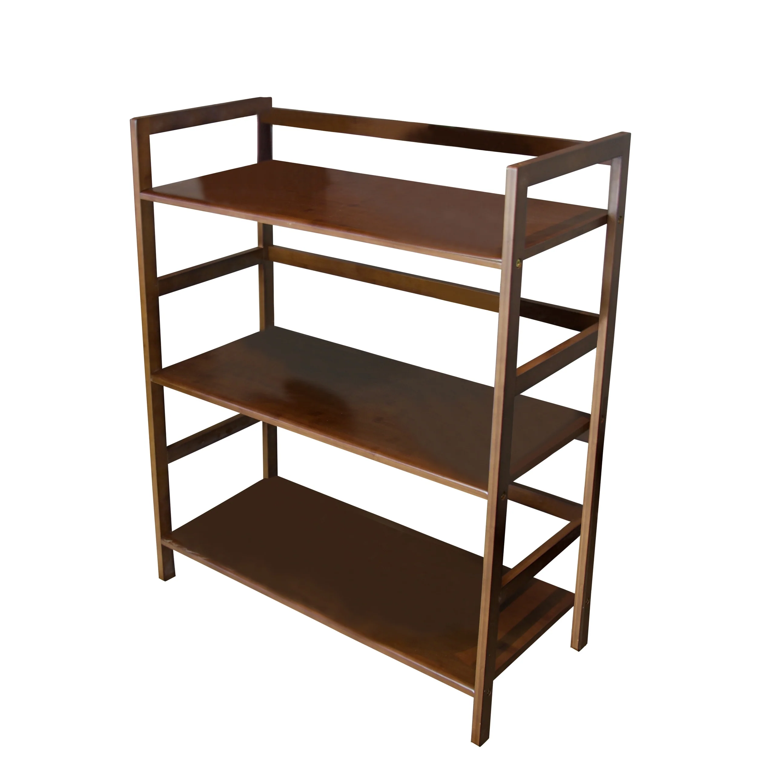 3 Tier Bamboo Frame Stackable Bookshelf