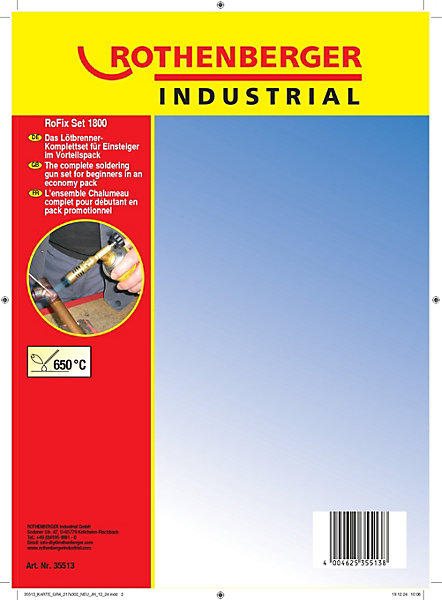 Kit de soudure Rofix 1800 Rothenberger