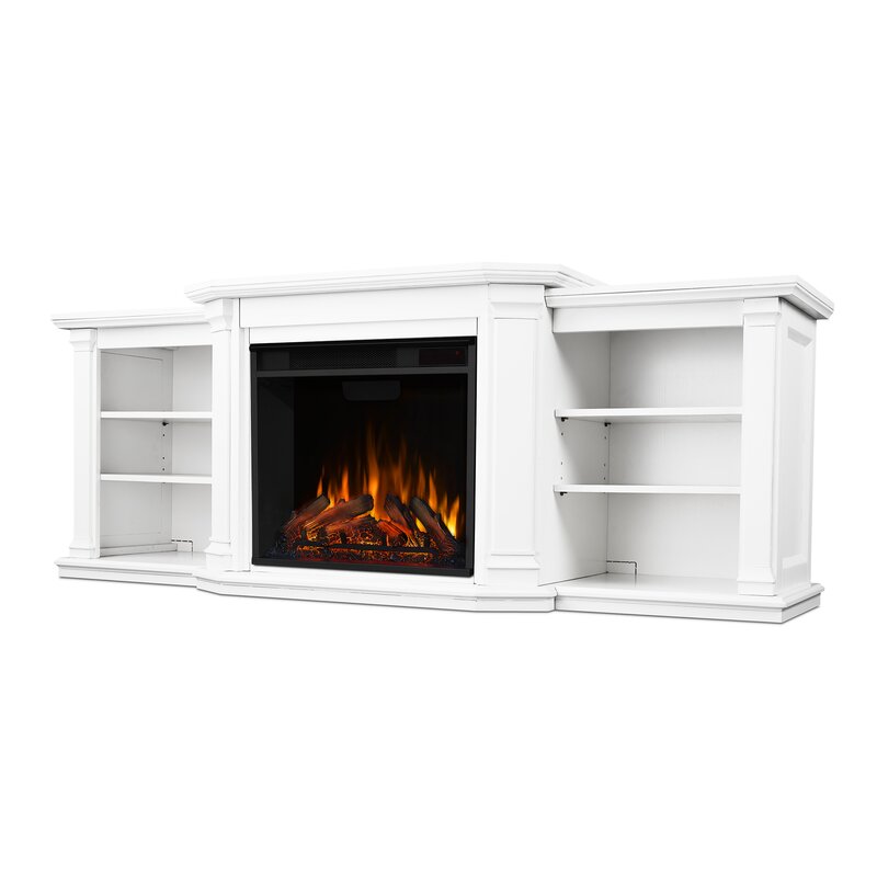 Valmont 74'' TV Stand with Fireplace with Electric Fireplace Included