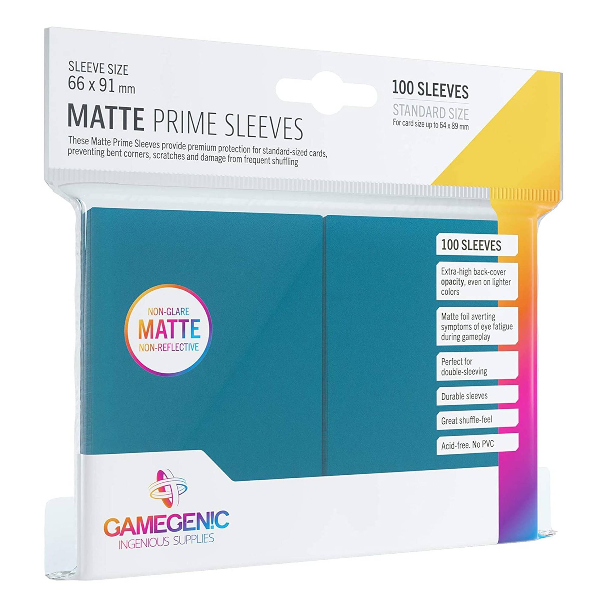 Gamegenic Blue Matte Prime Card Sleeves 100 Pack