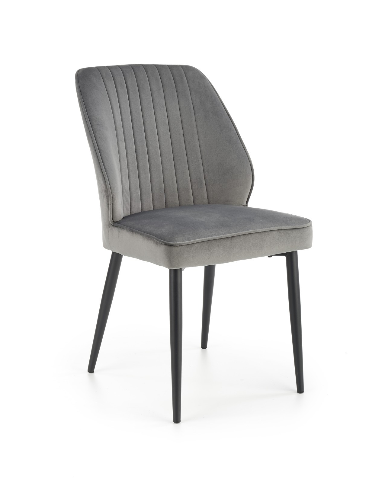 Krzesło tapicerowane K432 VELVET szare
