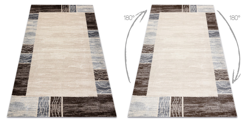 Dywan SOFT 6460 T70 13 biały / krem 80x150 cm