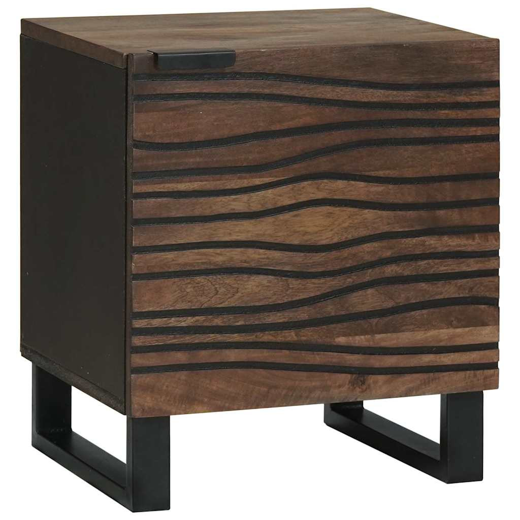 Szafka Nocna Drewniana Komoda Stolik Nocny Do Sypialni 40 x 33 x 46 cm