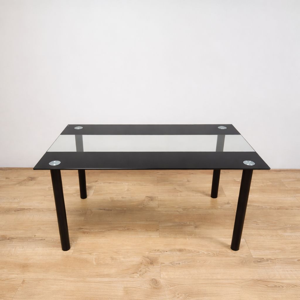 KOSY KOALA Dining Table and 6 Chairs Table With 6 Black Chairs Dining Furniture