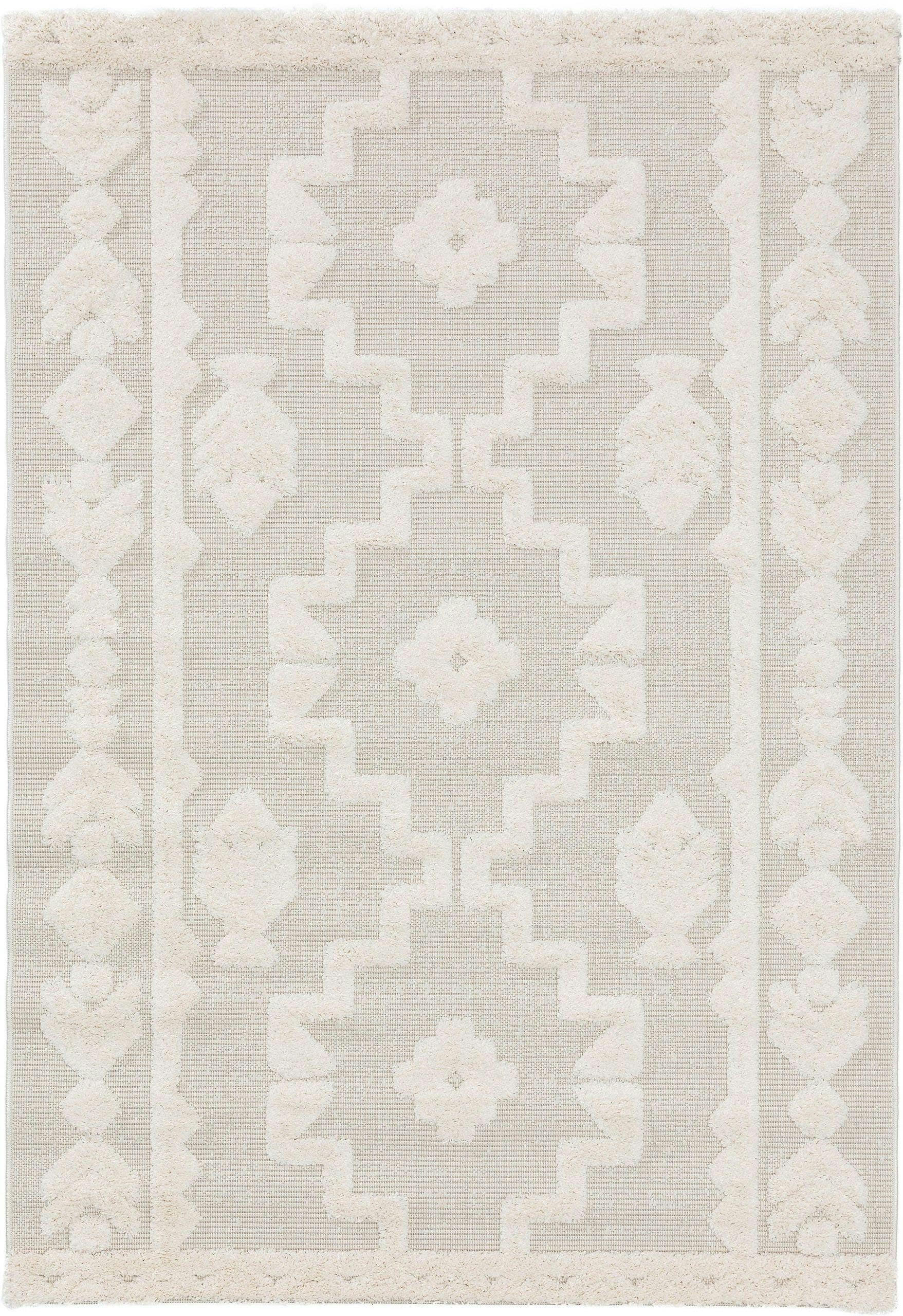 CARLO - Tapis d'extérieur & intérieur crème 160x230