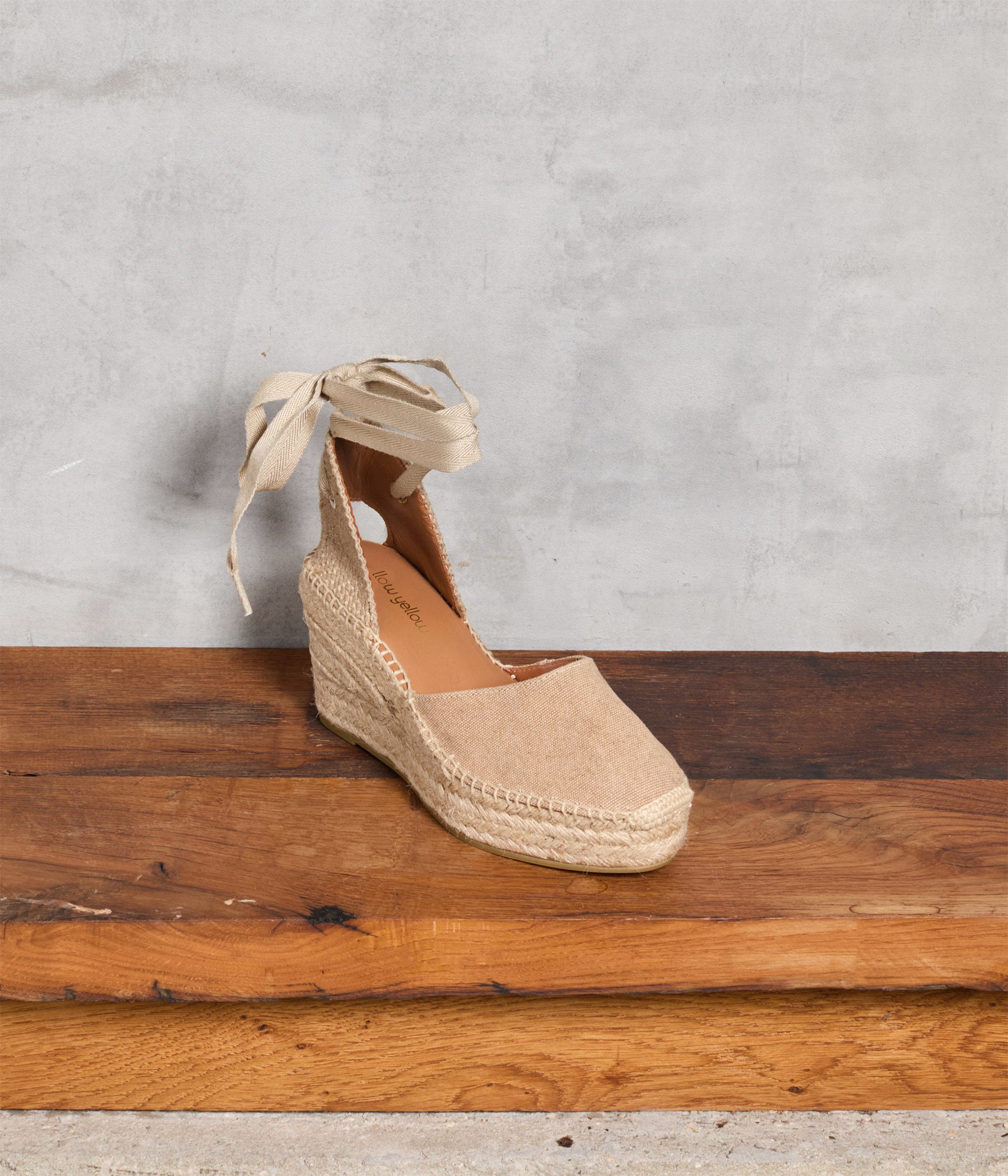 Espadrilles compensées beiges Désiré