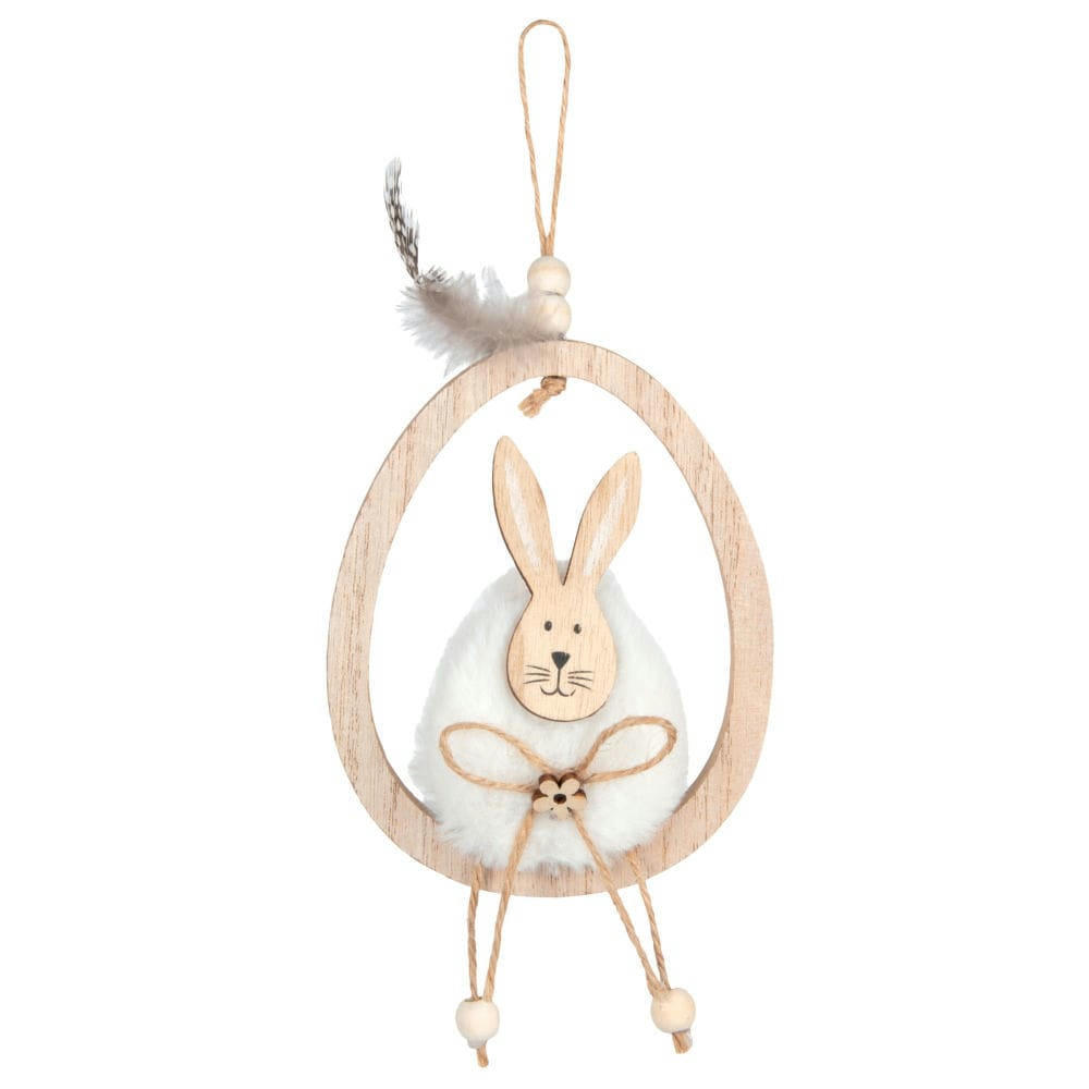 - Suspension lapin assis sur œuf