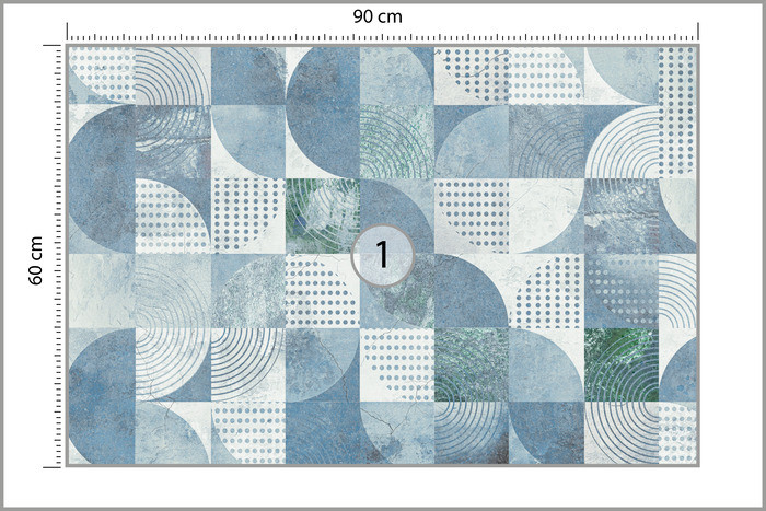 Fototapeta Geometryczne Wzory Na Betonie 90x60cm