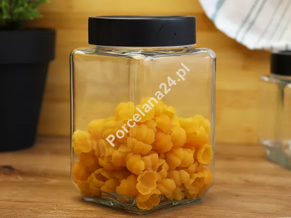 Pojemnik szklany 0,7 L z pokrywką Altom Design - Kwadratowy 07.POJ.8454