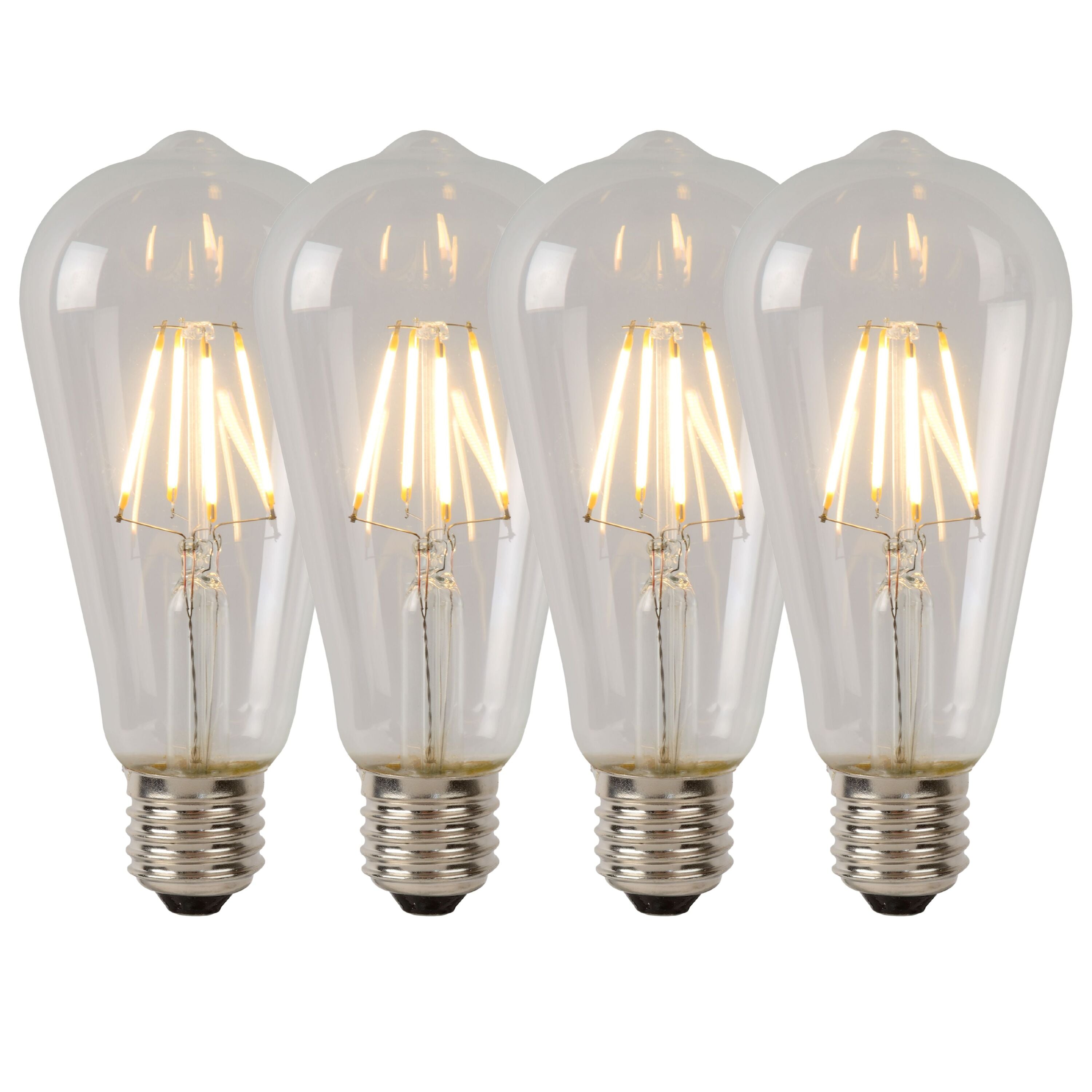Lucide ST64 Class B Filament lamp - Transparant (set van 4)