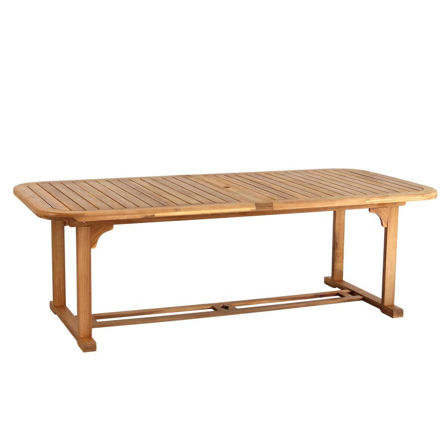 SALENTO - Table à manger extensible 230/320 en acacia huilé marron