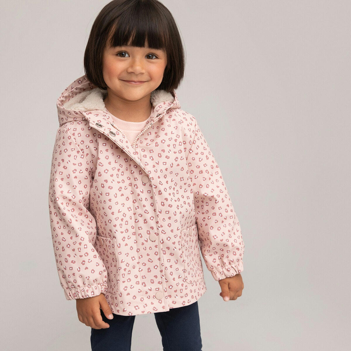 Parka à capuche gomme doublée maille peluche