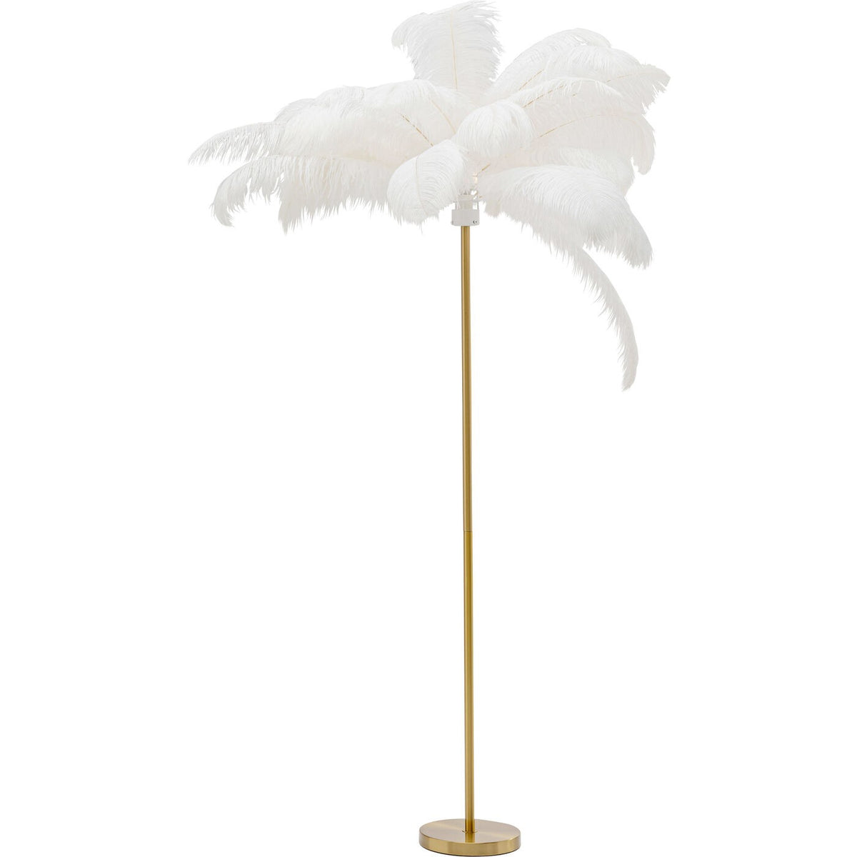 Kare Design Vloerlamp veren 165cm wit