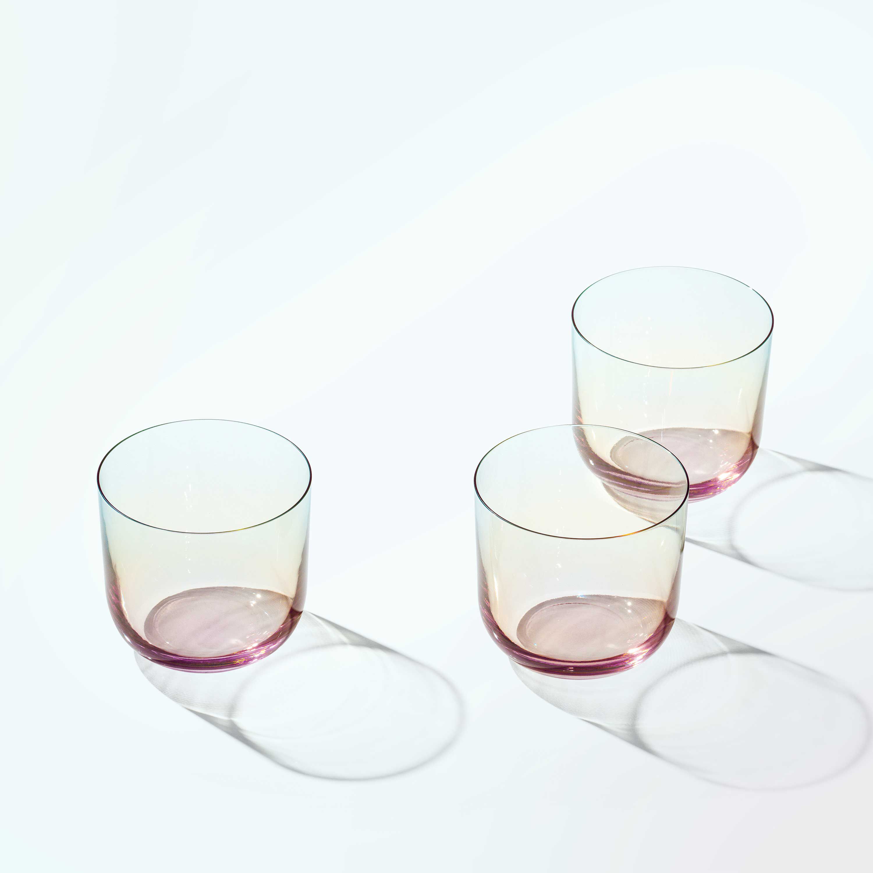 Like Glass Water glass - Multi-colored, 6.8 oz, crystal glass