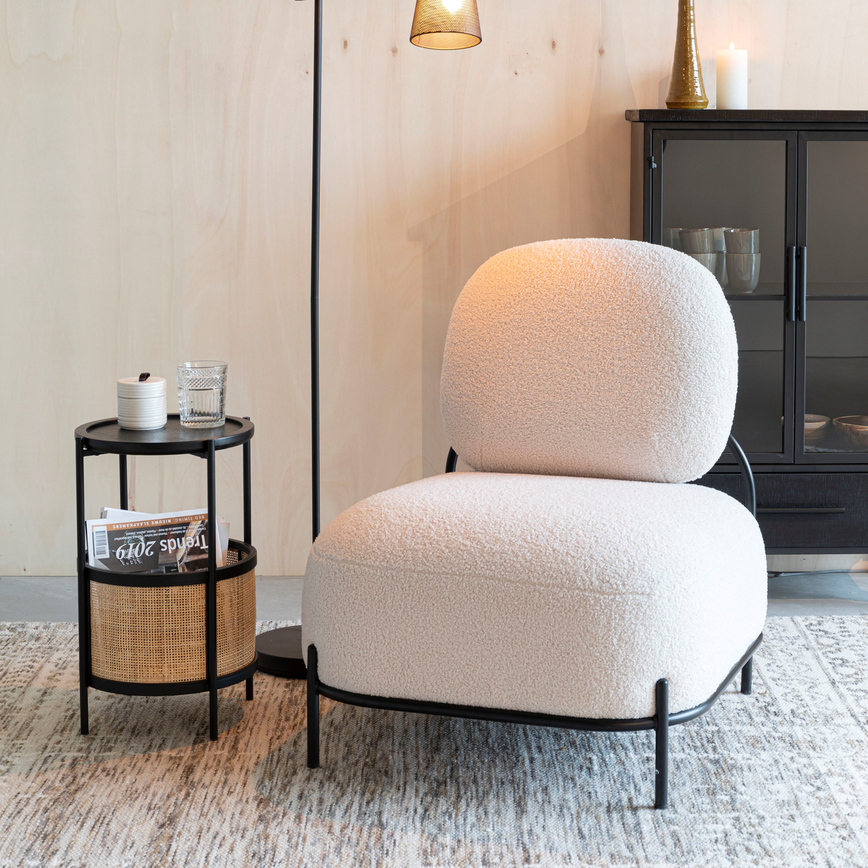 by fonQ Wave Bijzettafel - Zwart