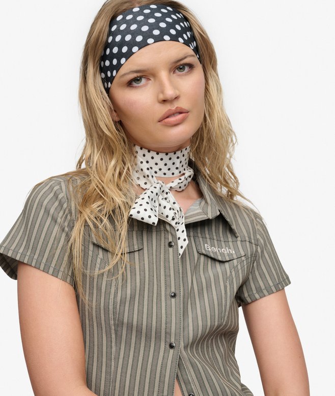 Bench Fitted Stripe Short Sleeve Shirt