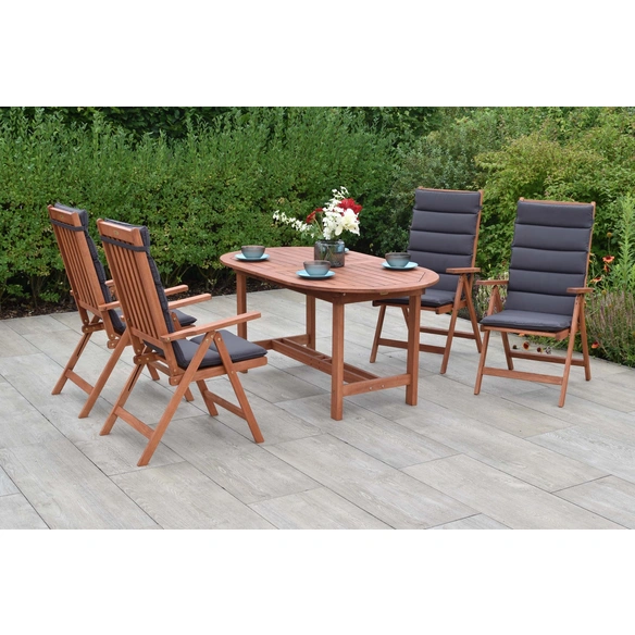 Gartenmöbel-Diningset »Vitoria«, 5 tlg., 4 Sitzplätze, Eukalyptus
