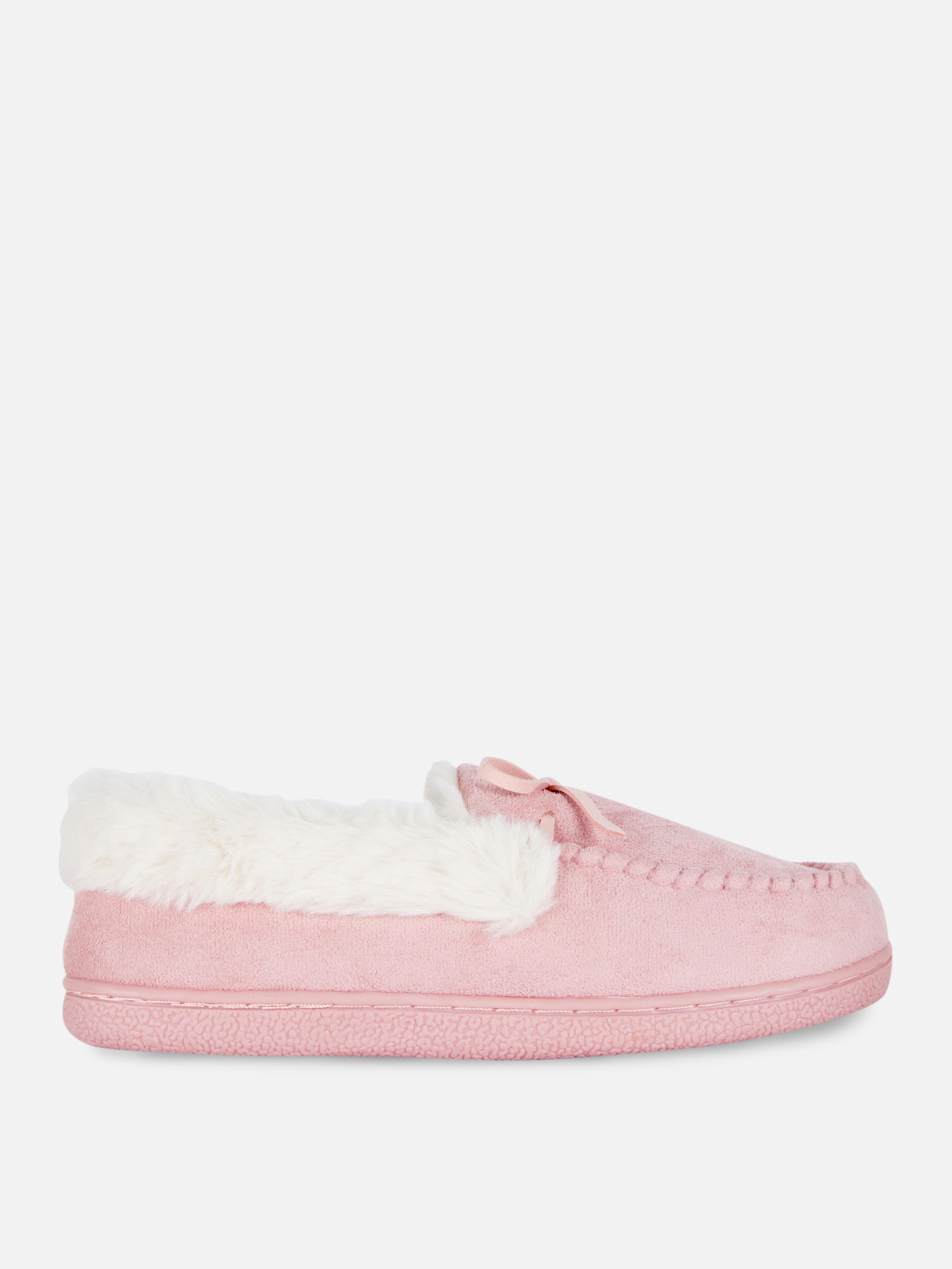 Faux Fur Apron Moccasin