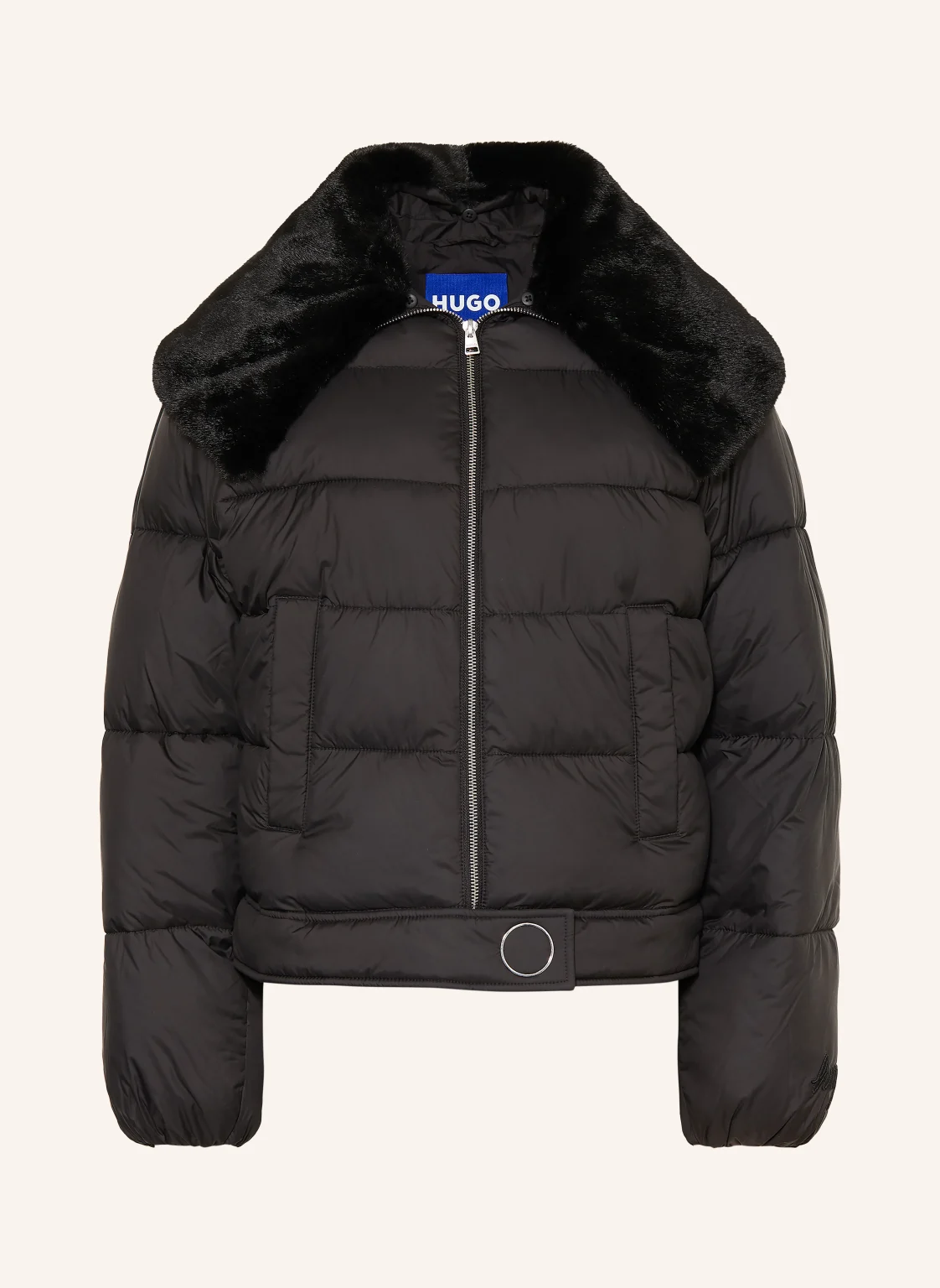 HUGO Steppjacke FLEUV mit abnehmbarem Kunstfell-Kragen