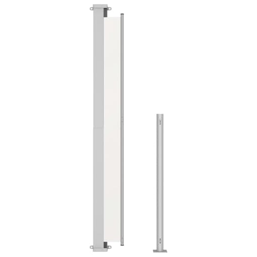 NNEVL Patio Retractable Side Awning 180x500cm Cream