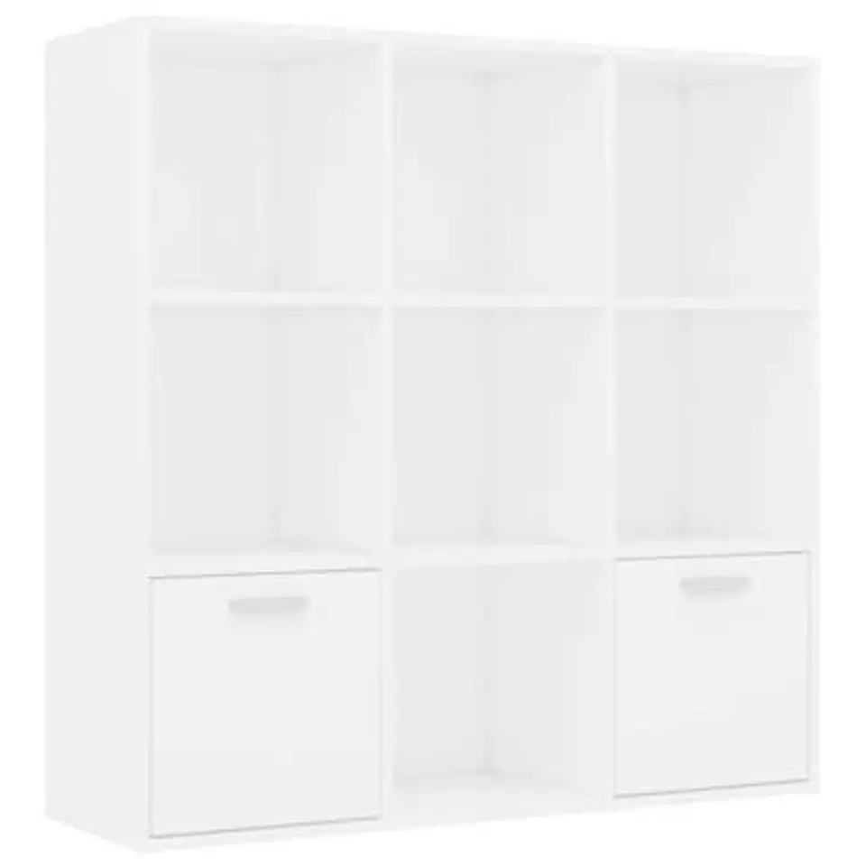 vidaXL - Boekenkast - Wit - Bewerkt hout