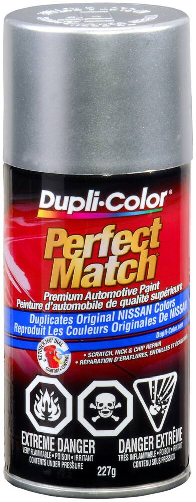 Dupli-Color Perfect Match Premium Acrylic Lacquer Automotive Aerosol Spray Paint, Silver (K23), 227-g
