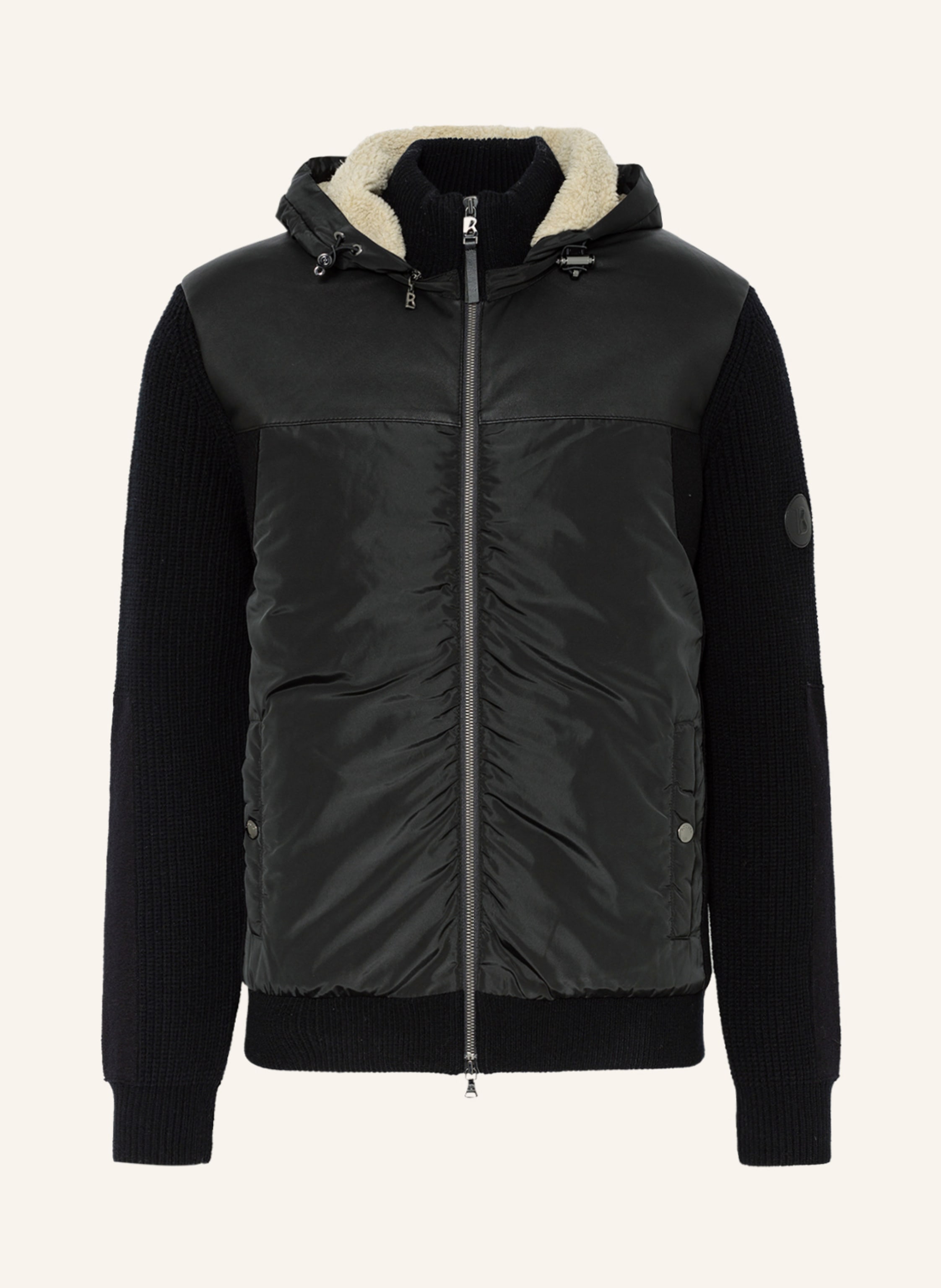 BOGNER Strickjacke FLAVIN im Materialmix